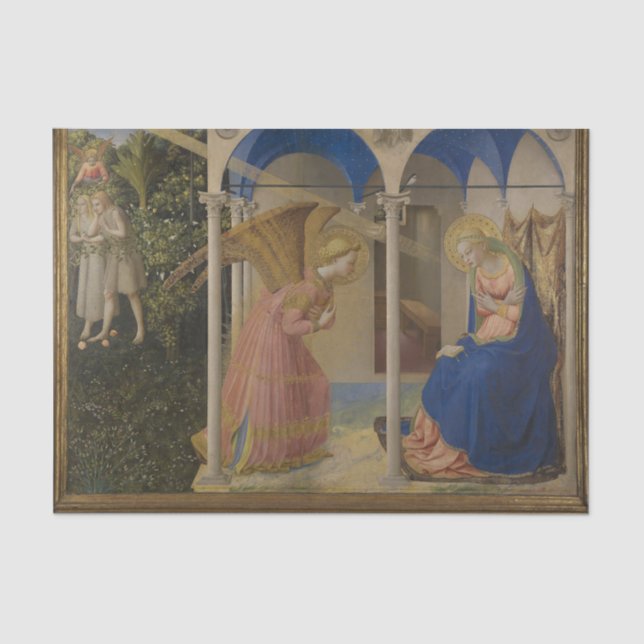 Annunciation by Fra Angelico Tissue Paper (Front)