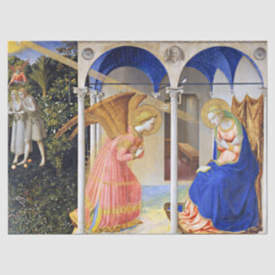 ANNUNCIATION by Fra Beato Angelico Christmas Tissue Paper