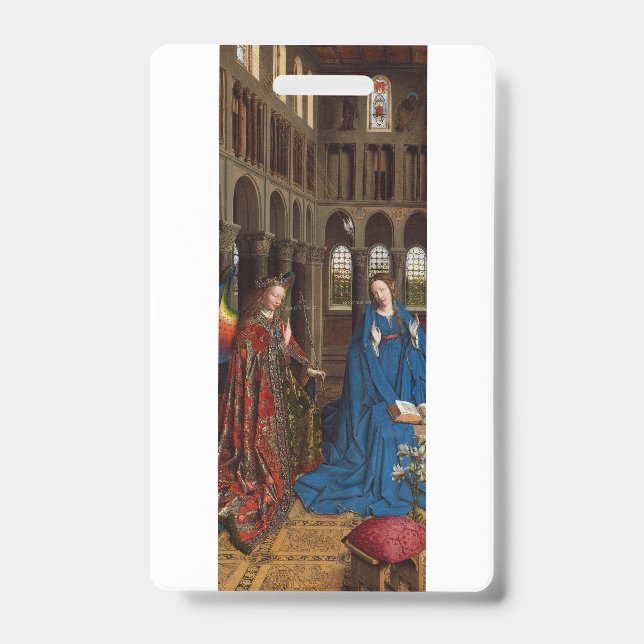Annunciation by Jan van Eyck ID Badge (Front)
