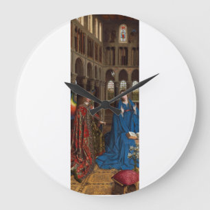 Annunciation by Jan van Eyck Large Clock