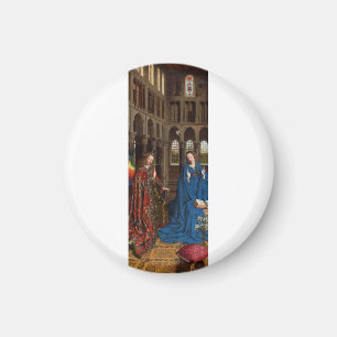 Annunciation by Jan van Eyck Magnet