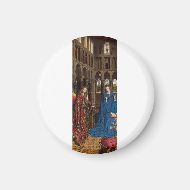Annunciation by Jan van Eyck Magnet (Front)