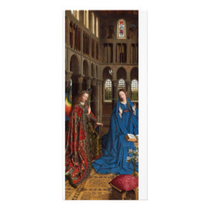 Annunciation by Jan van Eyck Rack Card