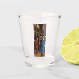 Annunciation by Jan van Eyck Shot Glass