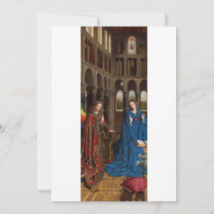 Annunciation by Jan van Eyck Thank You Card