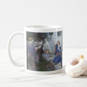 Annunciation by JW Waterhouse, Victorian Fine Art Coffee Mug