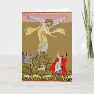 Annunciation By Master Of The Reichenau School Holiday Card