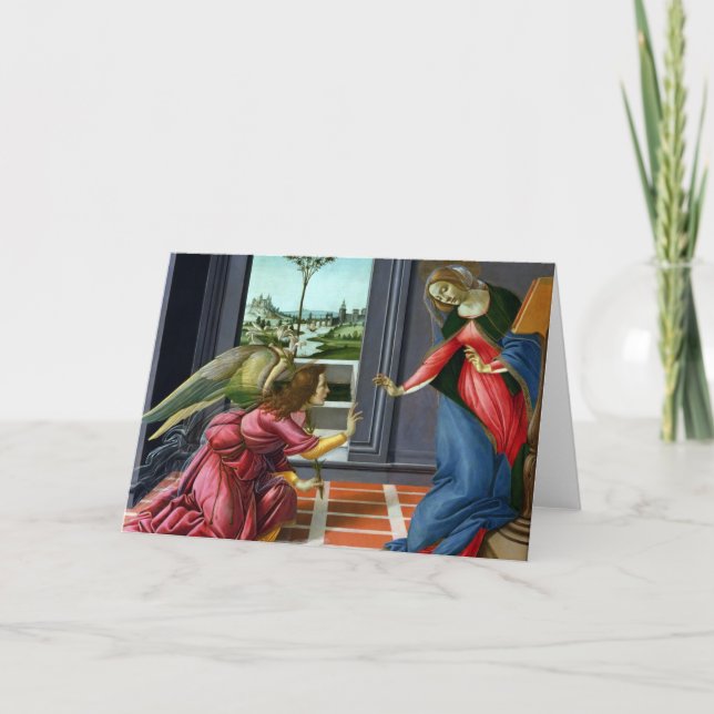 Annunciation by Sandro Botticelli Card (Front)
