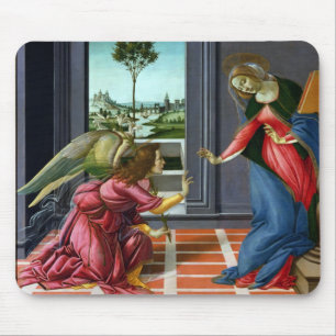 Annunciation by Sandro Botticelli Mouse Pad