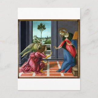 Annunciation by Sandro Botticelli Postcard