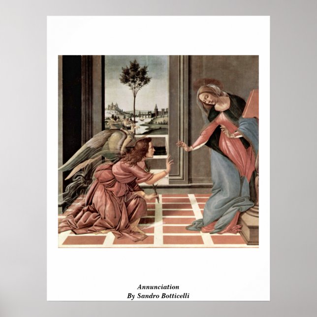 Annunciation By Sandro Botticelli Poster (Front)