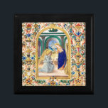 Annunciation Christmas   Gift Box<br><div class="desc">From a Book of Hours: Annunciation,  Nativity and Two Prophets,  made around 1485. 
Beautiful image for Christmas time. 

Customise as you wish.</div>