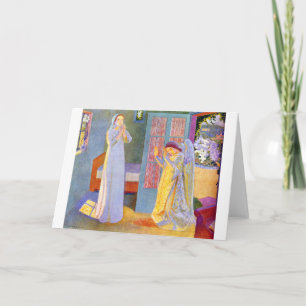 Annunciation, Maurice Denis Card