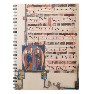 Annunciation Medieval Illuminated Manuscript Notebook
