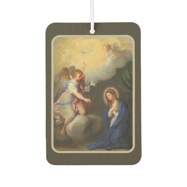 Annunciation of Mary Archangel Gabriel Car Air Freshener (Front)