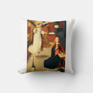 Annunciation of Virgin Mary by Gerard David Cushion