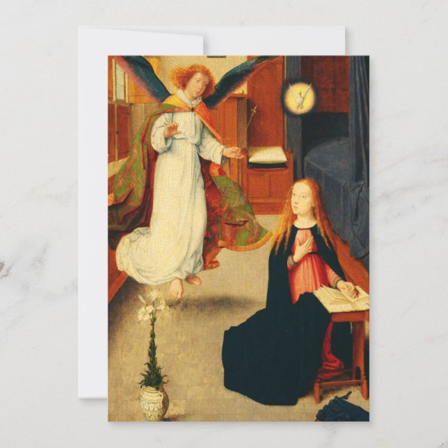 Annunciation of Virgin Mary by Gerard David Invitation (Front)