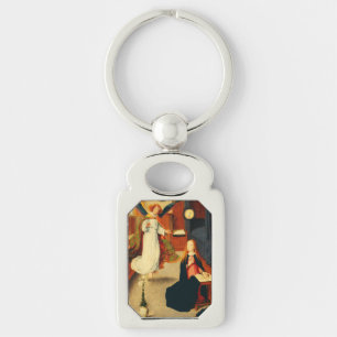 Annunciation of Virgin Mary by Gerard David Key Ring