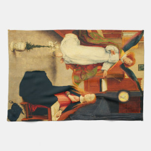 Annunciation of Virgin Mary by Gerard David Tea Towel