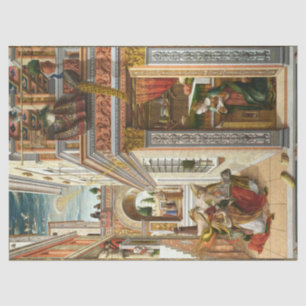 Annunciation ,Saint Emidius and an UFO by Crivelli Tissue Paper