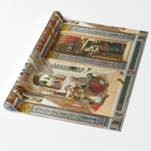 Annunciation ,Saint Emidius and an UFO by Crivelli Wrapping Paper