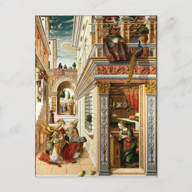 Annunciation ,Saint Emidius and an UFO Postcard (Front)
