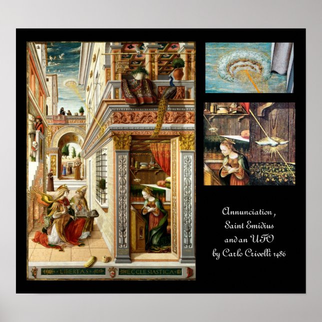 Annunciation ,Saint Emidius and an UFO Poster (Front)