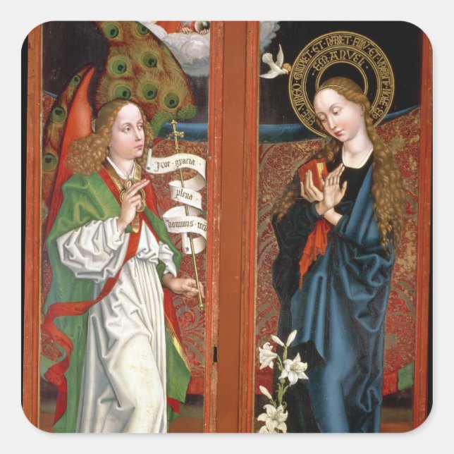 Annunciation Square Sticker (Front)