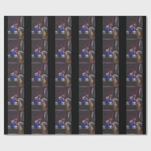 Annunciation to the Blessed Virgin Mary by Orazio Wrapping Paper