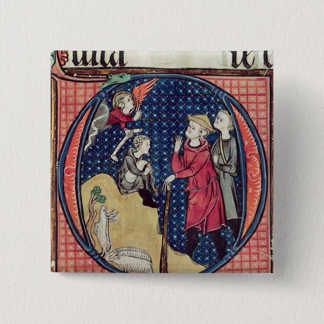 Annunciation to the Shepherds 15 Cm Square Badge (Front)
