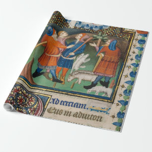 Annunciation to the Shepherds - Illuminated Wrapping Paper