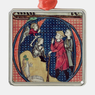 Annunciation to the Shepherds Metal Ornament