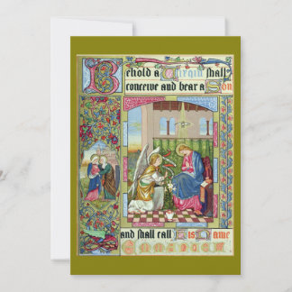 Annunciation Victorian Era Christmas Card