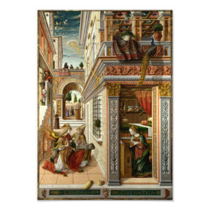 Annunciation With St. Emidius, 1486 Photo Print