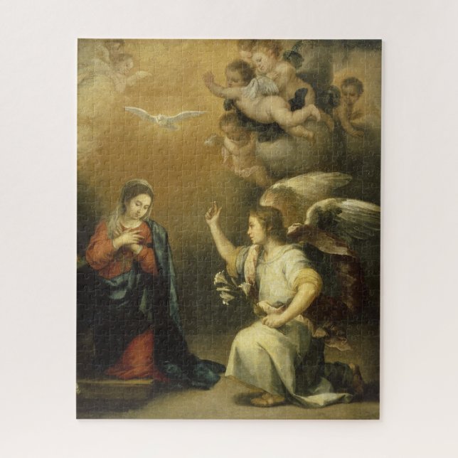 Annunctiation, Religious Fine Art Jigsaw Puzzle (Vertical)