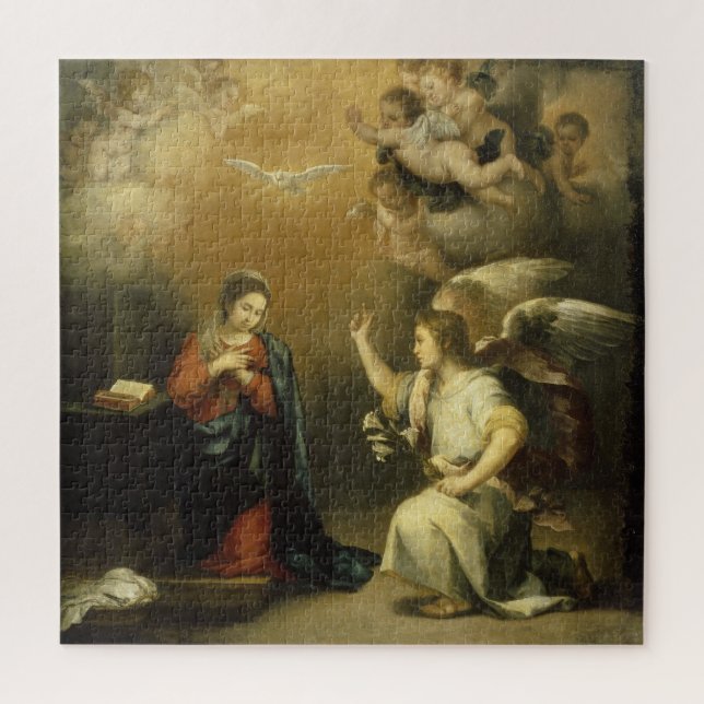 Annunctiation, Religious Fine Art Jigsaw Puzzle (Vertical)