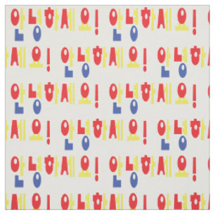 Annyeong Haseyo! Korean Hello! 안녕하세요 Han Fabric