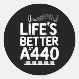 Ano Technician A440 Ano Tuner Classic Round Sticker