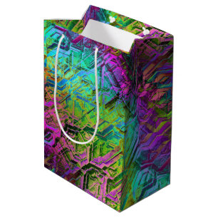 anodised rainbow titanium circuit : medium gift bag