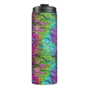 anodised rainbow titanium circuit : thermal tumbler
