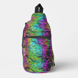 anodised titanium : sling bag