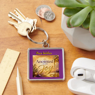 Anointed With Joy Key Ring