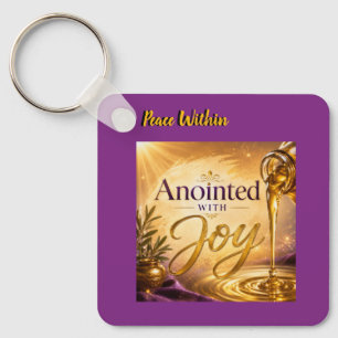 Anointed With Joy Key Ring