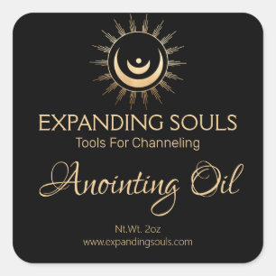 Anointing Oil Moon Labels