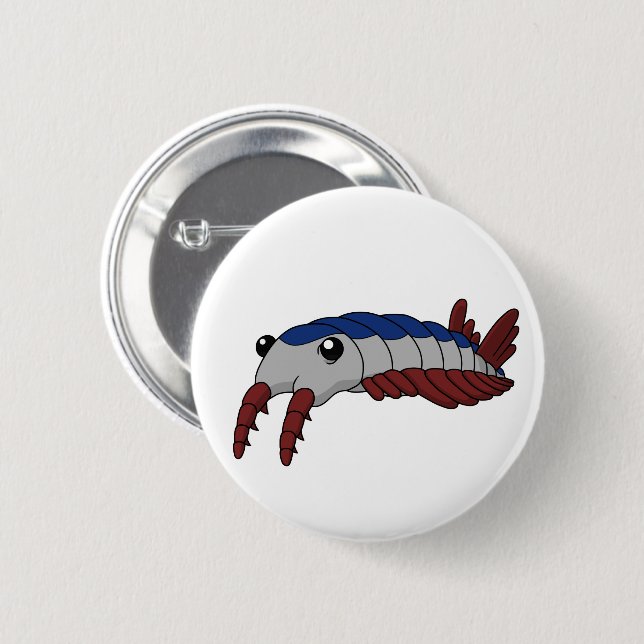 Anomalocaris- Prehistoric Animal 6 Cm Round Badge (Front & Back)