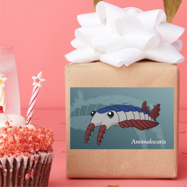 Anomalocaris- Prehistoric Animal Rectangular Sticker (Party)