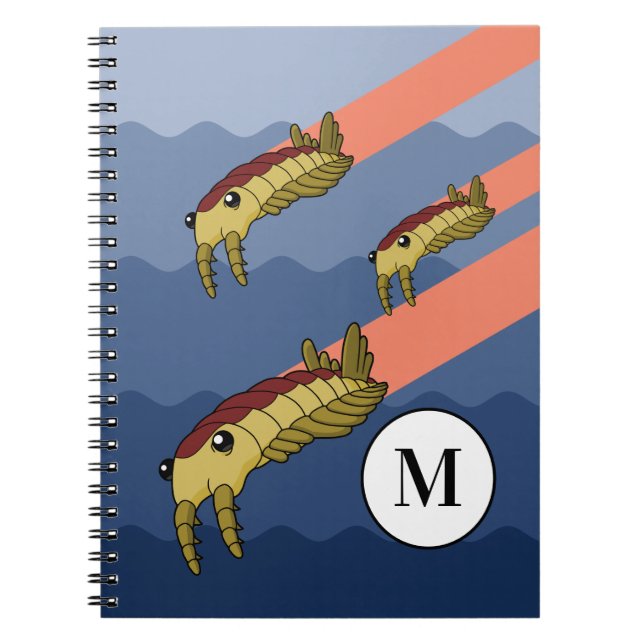 Anomalocaris Swarm- Prehistoric Animal Notebook (Front)