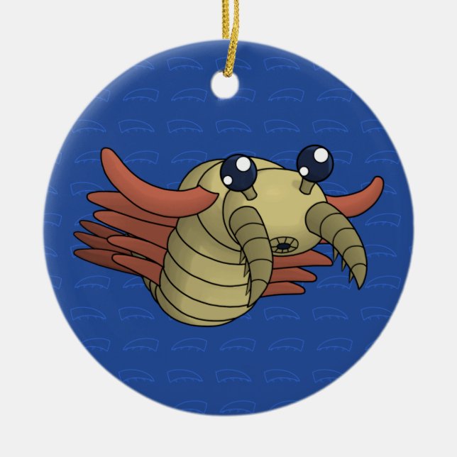 Anomalocaris- The Unusual Shrimp Ceramic Ornament (Front)