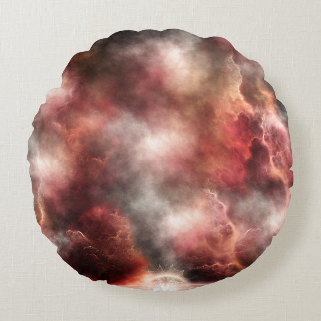 Anomalous Nebula Round Cushion (Front)