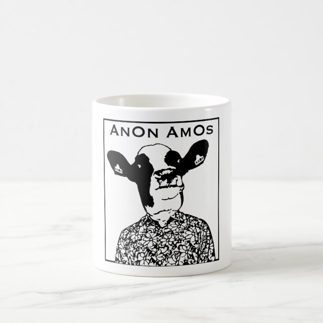 AnOn AmOs - Designer Cow Coffee Mug (Center)